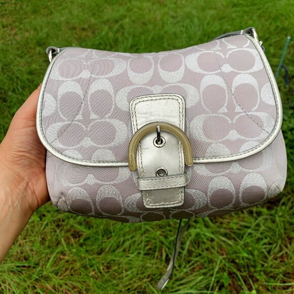Coach Handbags - COACH Soho Scarf Print Flap Crossbody Bag Daisy